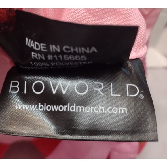 NWOT Kirby Plush 12” Plush Backpack by Bioworld Pink Two Straps Bag - Picture 9 of 12